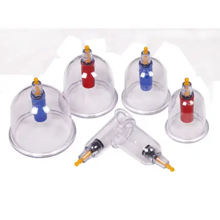 

6pcs Chinese Traditional Magnet Therapy Vacuum Cupping Device Body Massage Thickening Medical Massage Relaxation Pain Relieve
