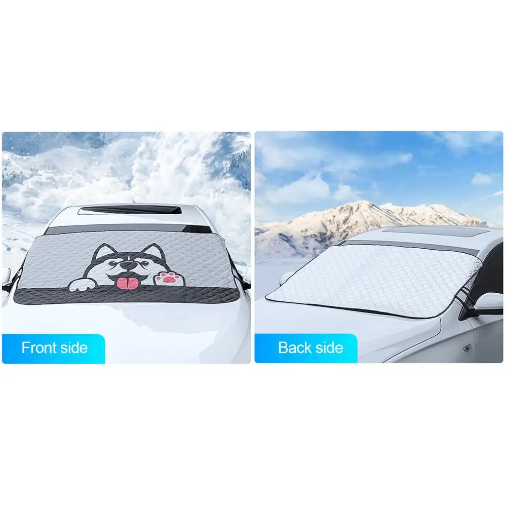 Car Exterior Protection Snow Blocked Car Snow Cover Ice Protector Visor Sun Shade Front Windshield Cover Block S hields For Cars