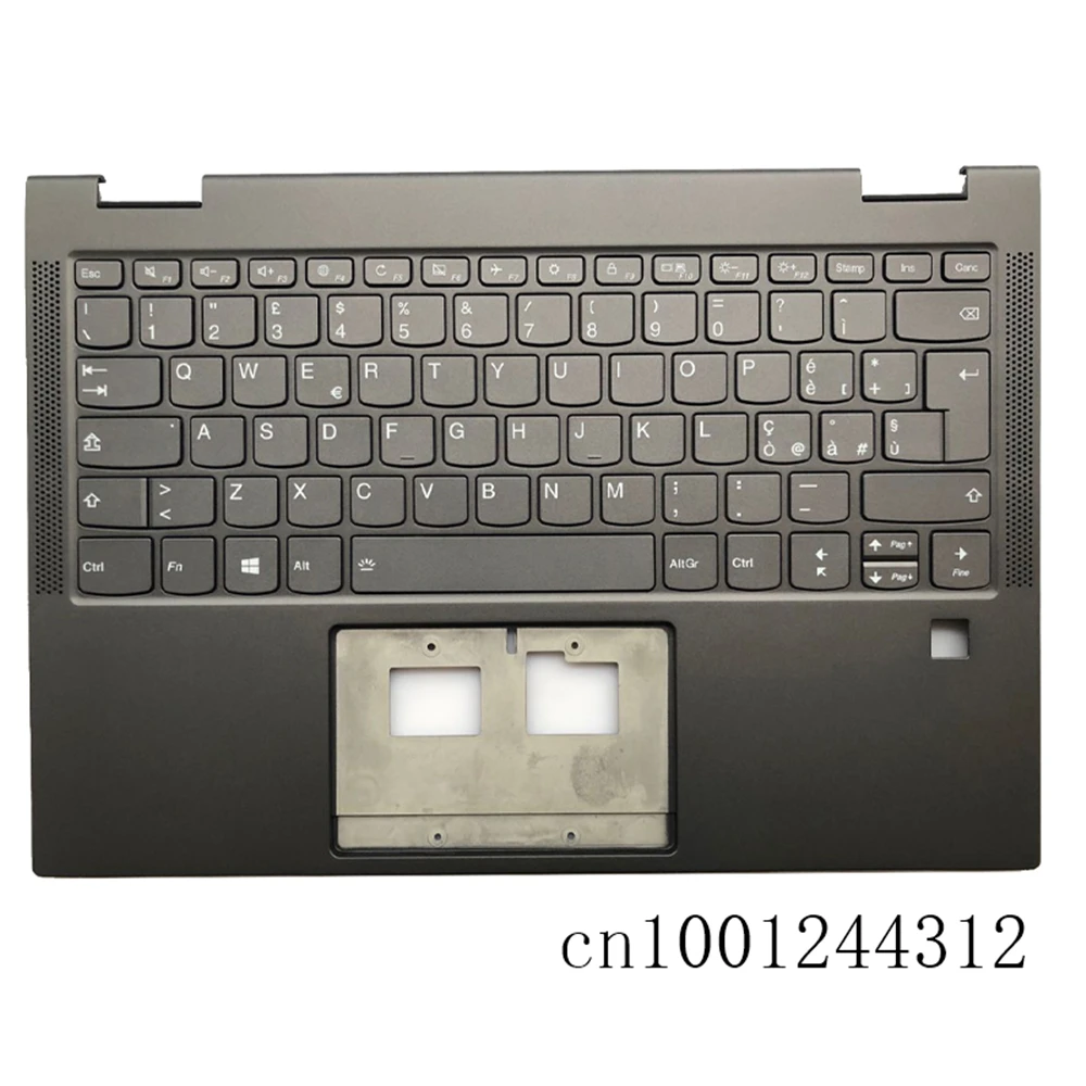 

New 5CB0S15932 For Yoga C630-13Q50 Palmrest Keyboard Bezel Backlit W/FPR