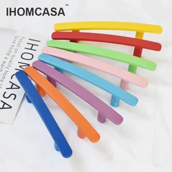 IHOMCASA Candy Color Furniture Cabinet Handles Kitchen Wardrobe Cupboard Door Knobs Drawer Pulls Hardware
