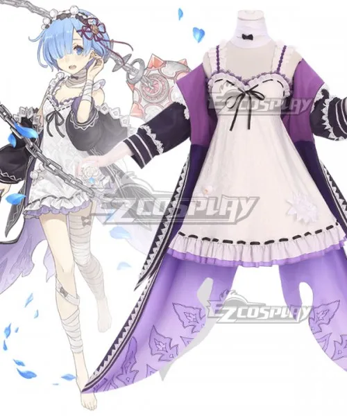 

Re: Life In A Different World From Zero Ram Rem Girls Dress Halloween Party Adult Dress Outfit Suit Cosplay Costume E001