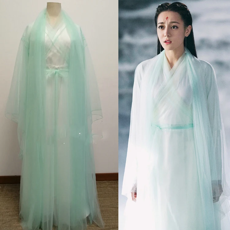 MultiColor Feng jiu Female Immortal Fairy Fox Princess Costume Hanfu for TV Play Eternal Love of Dream Cosplay Performance Hanfu