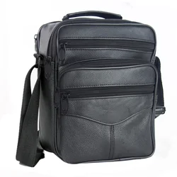 Bolsa de Ombro de Couro Genuíno para Homens, Bolsas Crossbody, Messenger Bag, Business Bag, Designer de Moda, Satchel, Venda Quente