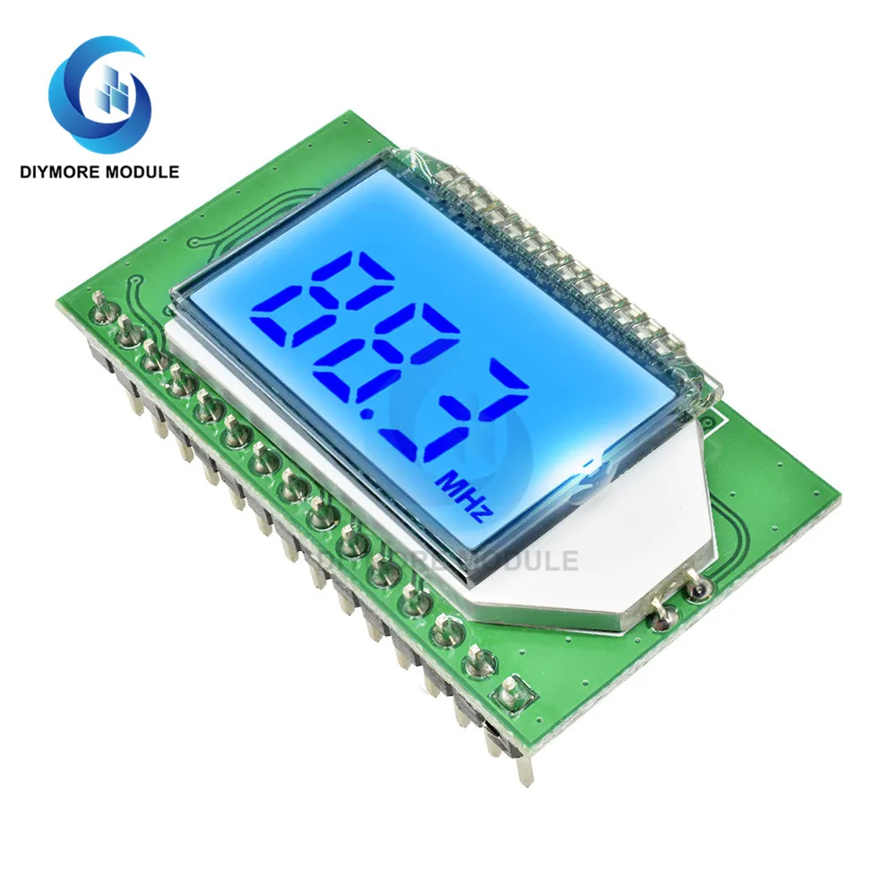 87-108MHZ FM Radio Trasmettitore/Ricevitore Modulo LCD Display Digitale 3.0V-5.0V DSP PLL ricerca automatica per la Radio FM Kit FAI DA TE