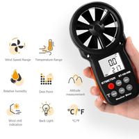 Digital anemometer for measure Wind Speed/Temp, Wind Chill Tester Humidity,Altitude for Climbing Drone HVAC CFM