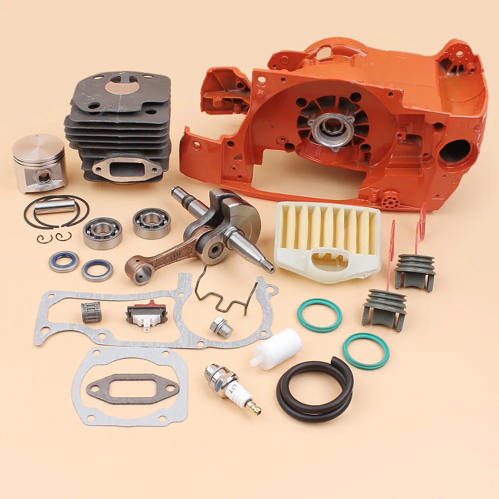 Engine Housing Crankcase Cylinder Piston Crankshaft Kit Fit Husqvarna 372 365 362 371 Chainsaw Chain Saws Spare Parts 50MM BORE