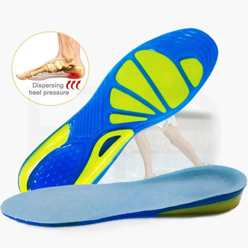 EiD Silicone Gel Insoles Non-Slip Massaging Foot Care for Plantar Fasciitis orthopedic Shoe Inserts Shock Absorption Shoe pad
