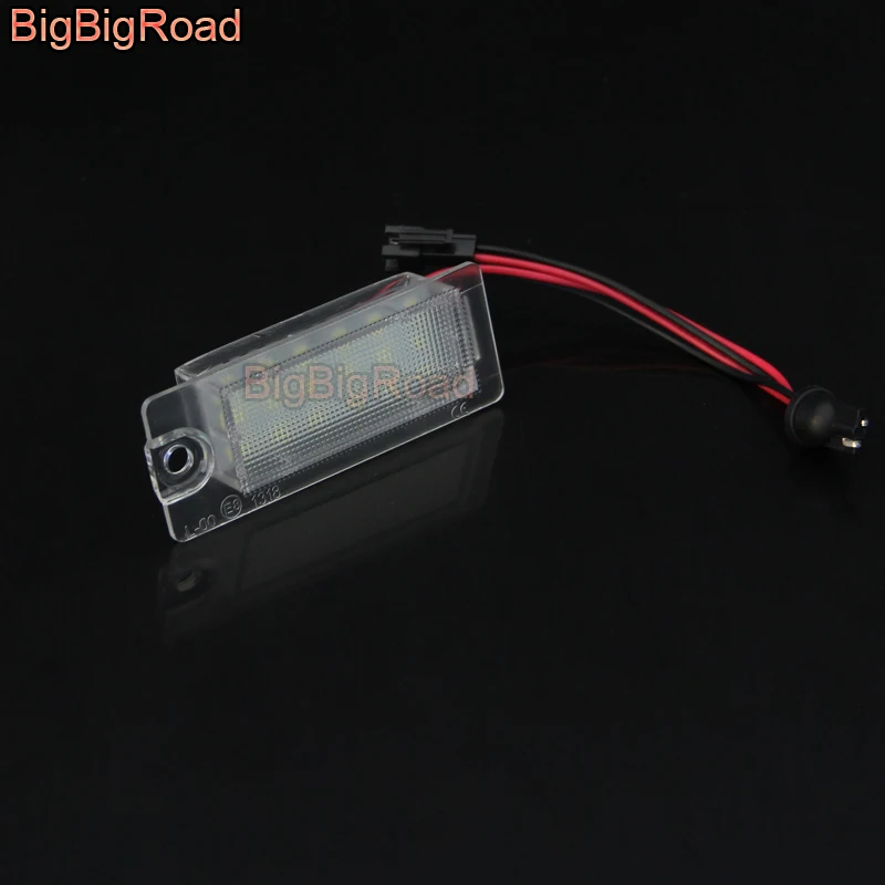 BigBigRoad For Volvo S80 S60 S60L XC60 V70 XC70 1999-2007 2008 2009 LED Car License Plate Light Number Frame Lamp LED Lights