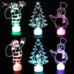 Christmas Home Decoration Colorful LED Lights tree Santa Claus Night light xmas navidad new year kids Gifts Lamp Christmas light