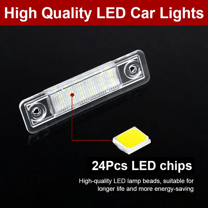 For Opel Corsa Vectra B Astra F G Omega A B Zafira A Signum LED No Error Canbus Car License Plate Light Number Auto Warning Lamp