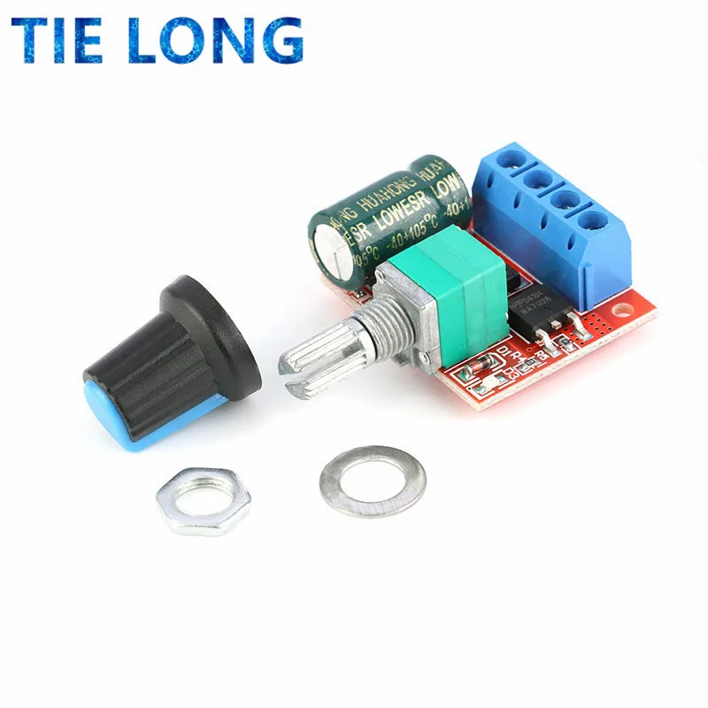 TIELONG DC 4.5V-35V 5A 20khz LED PWM DC Motor Controller Speed Control Dimming Max 90W Newest