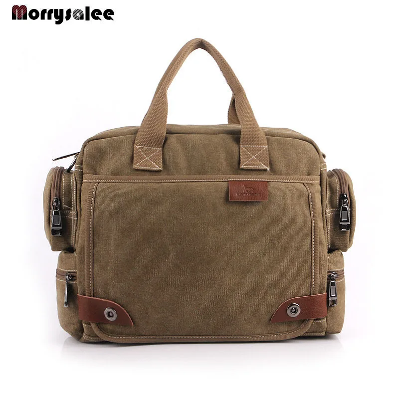 Multi-function Canvas Men's Bag Fashion Men shoulder Bag Business Casual male Handbag High quality сумочки сумка большая