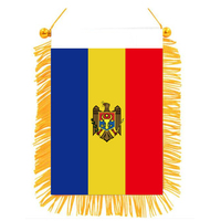 xvggdg   10*15cm    Moldova  Flag Mini Double Sided Printed  Blackout Cloth Hanging National Flag