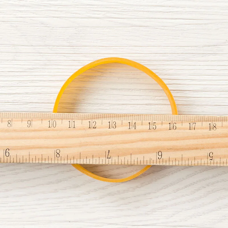 Rubber Bands Elastic Bands Yellow Rubber Rings Stretchable Sturdy Rubber Elastics Bands For Office School Home Diameter 25-190mm