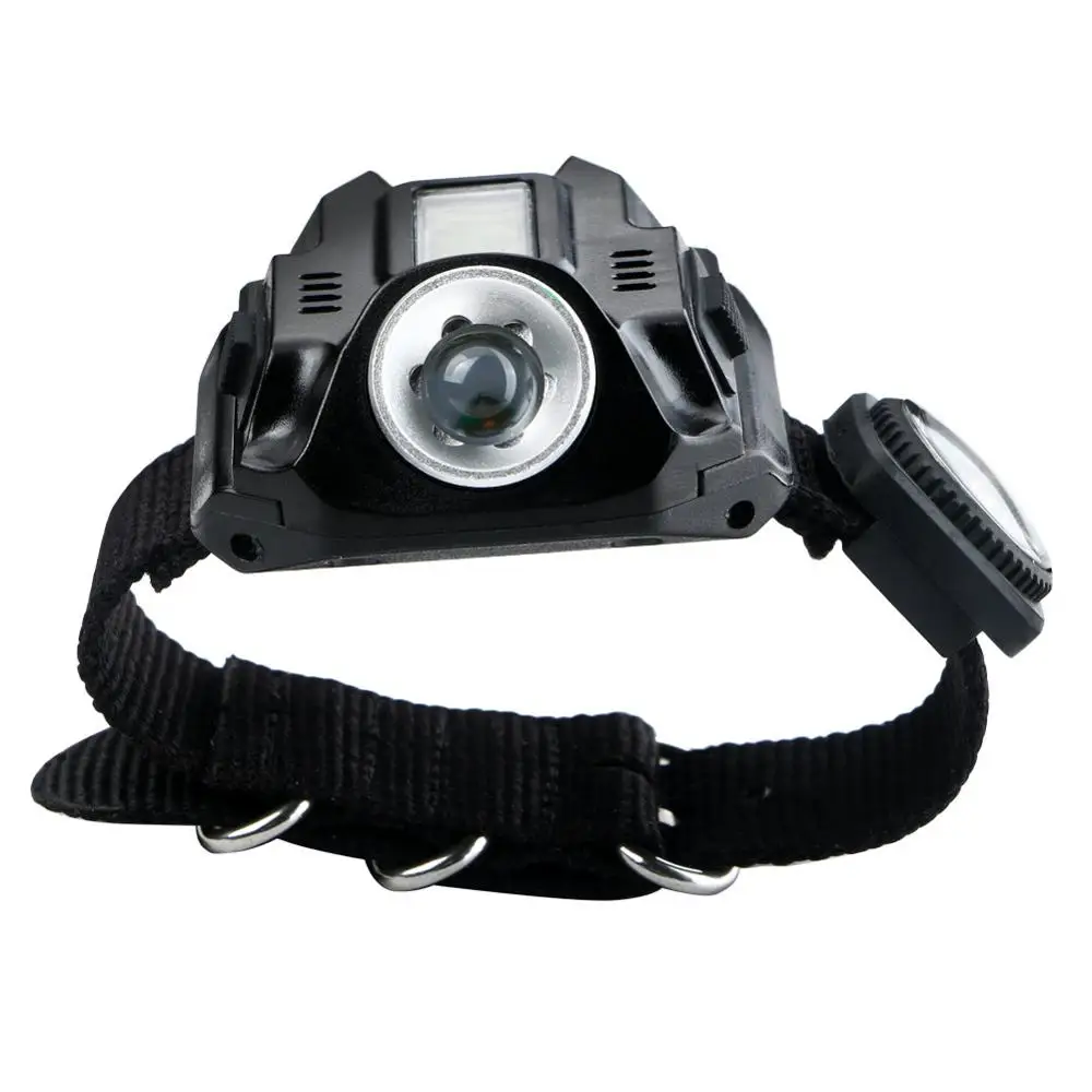 Portable LED Wrist Watch Flashlight Torch Light Q5 USB Charging Flashlight 4 Mode 1000LM Wristlight Tactical Flashlight