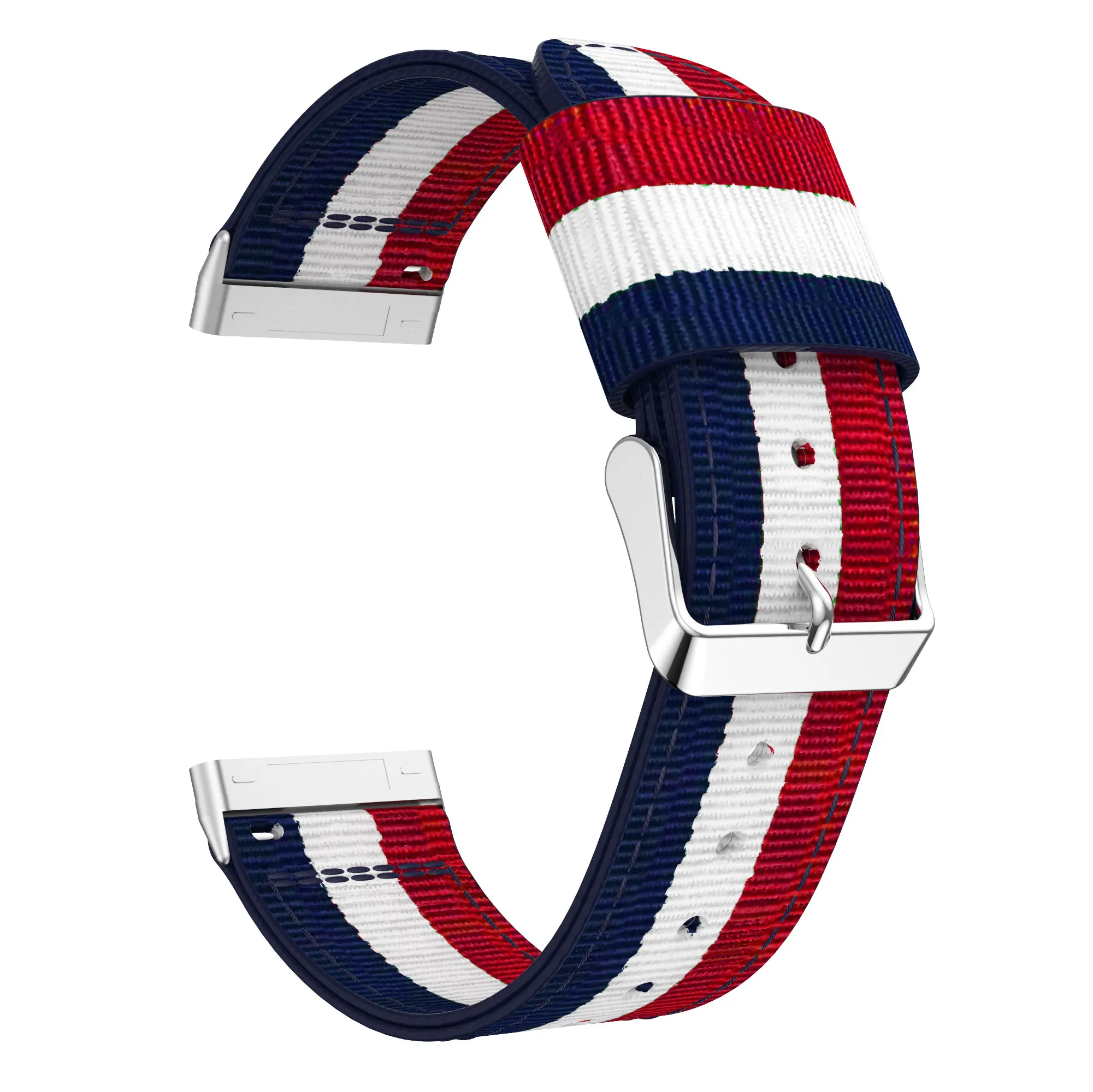 Bracelet en nylon pour fitbit versa 3, en toile, de haute qualité, coloré, pour montre intelligente