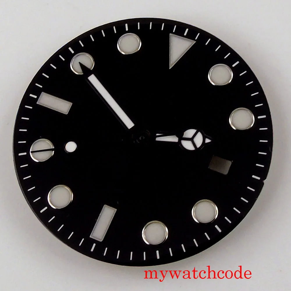 31.3mm orologio Sterile quadrante e lancette misura MIYOTA 8215 821A MINGZHU 2813 movimento automatico segni luminosi