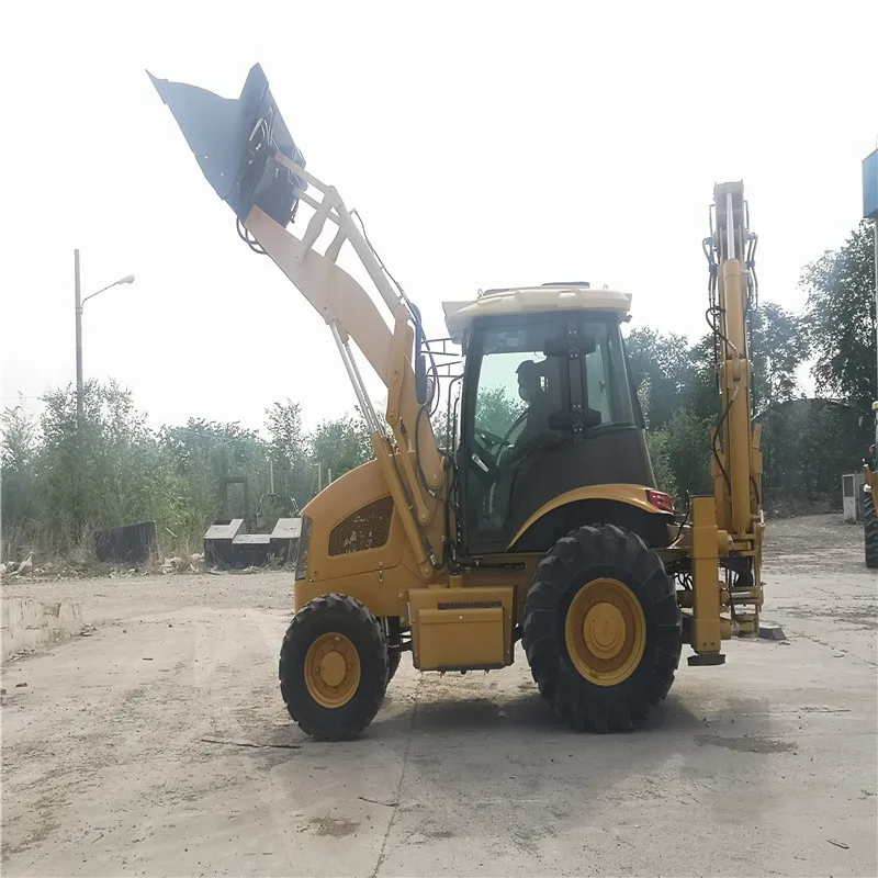 SY747 Backhoe Loader Excavation Loading  4 Wheel Drive Bucket Excavator