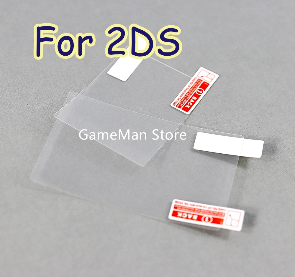 200sets for 2DS Plastic Clear Protective Film Screen cover Protector For Nintendo 2DS Top Bottom LCD Screen Protector film Guard