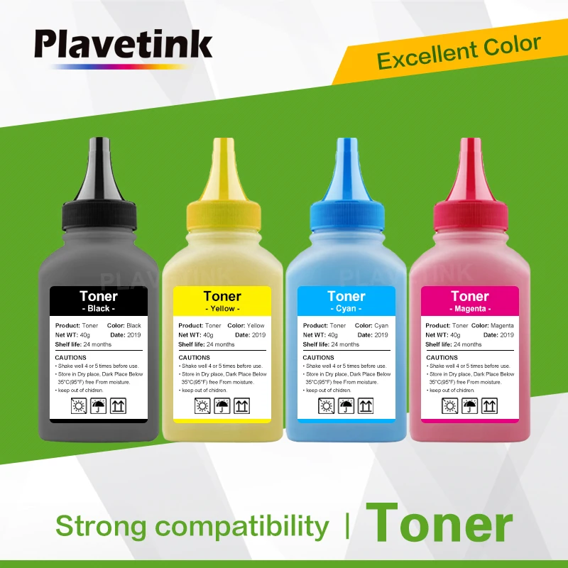 PLAVETINK  4 Colors/set Toner Powder Compatible For HP Laserjet Pro CP1025 CP1025NW High Quality Toner Powder For Laser Printer