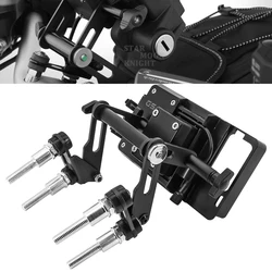 For BMW R1200R R1200RS R1250R R1250RS LC Motorcycle Adjustable Extend Stand Holder Phone Mobile GPS Plate Bracket Phone Holder