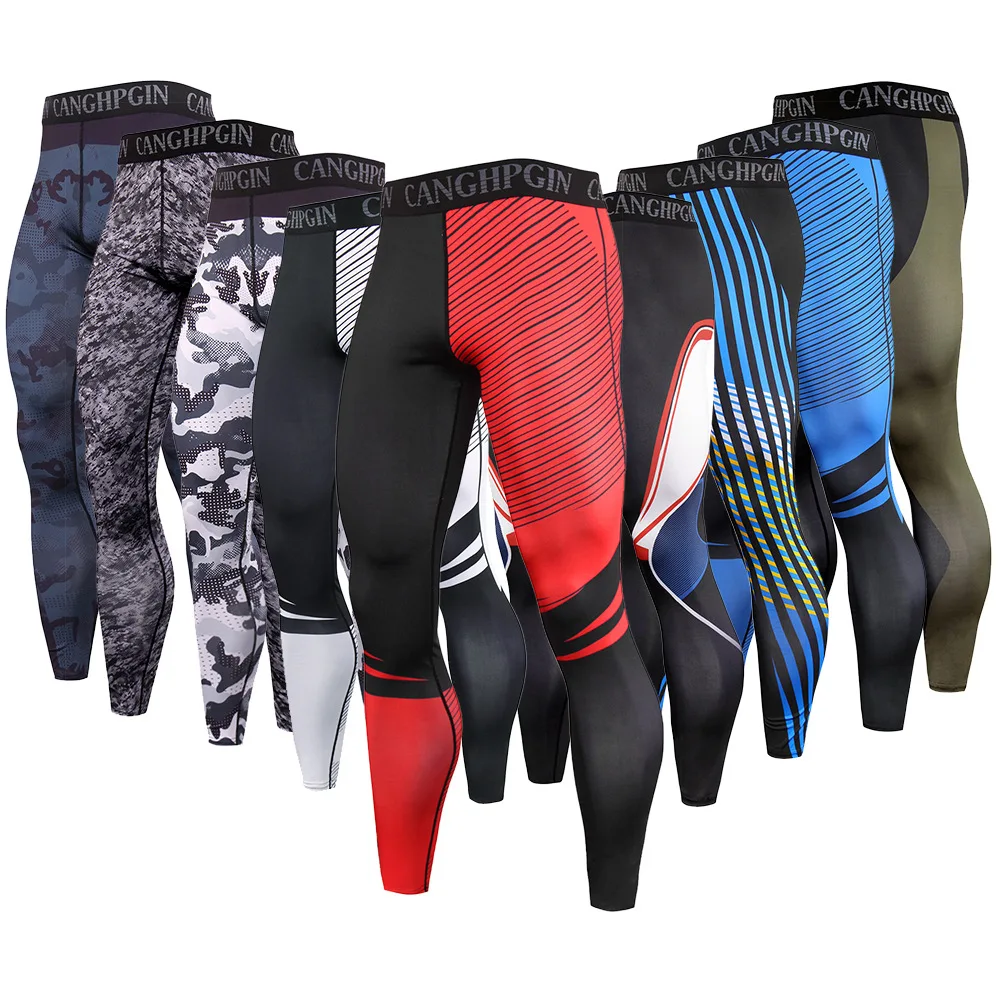 Men Gym Compression Pants Sport Leggings Training Running Tights Workout Fitness Sweatpants Quick Dry Fit Jogging Tight Trousers