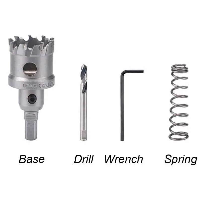 6pc TCT Core Hole Saw Cutter Alloy Drill Bit Set For Wood Plastic Metal Cutting Carbide Tipped Tungsten Steel TCT Drill Bits Set