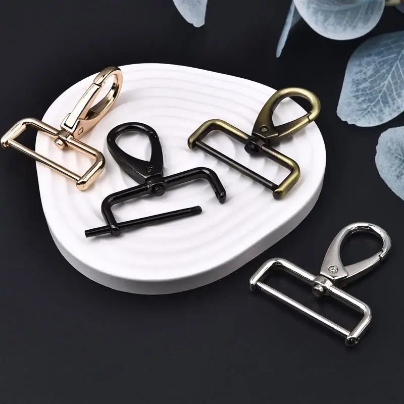 1pcs Metal Detachable Snap Hook Trigger Clips Buckles For Leather Strap/ Belt Keychain Webbing Pet Leash Hooks 5 Sizes