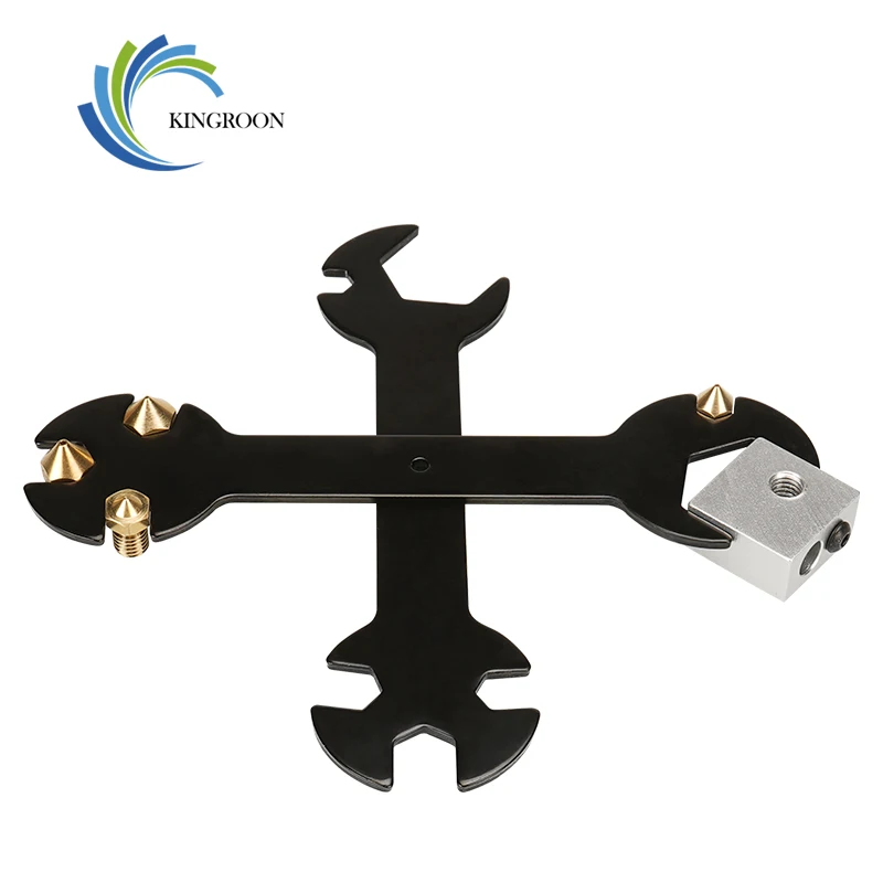 

KingRoon 5 in 1 Nozzle Spanner CNC engraving machine Wrench Steel Spanner Wrench Flat For E3D MK8 nozzles 3D printer parts