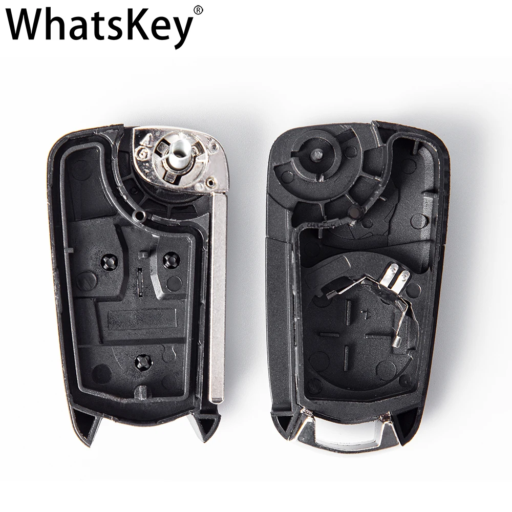 WhatsKey 2 Button Flip Remote Folding Car Key Fob Case For Opel Vauxhall Corsa D Astra J Zafira A Vectra B Mokka G Insignia