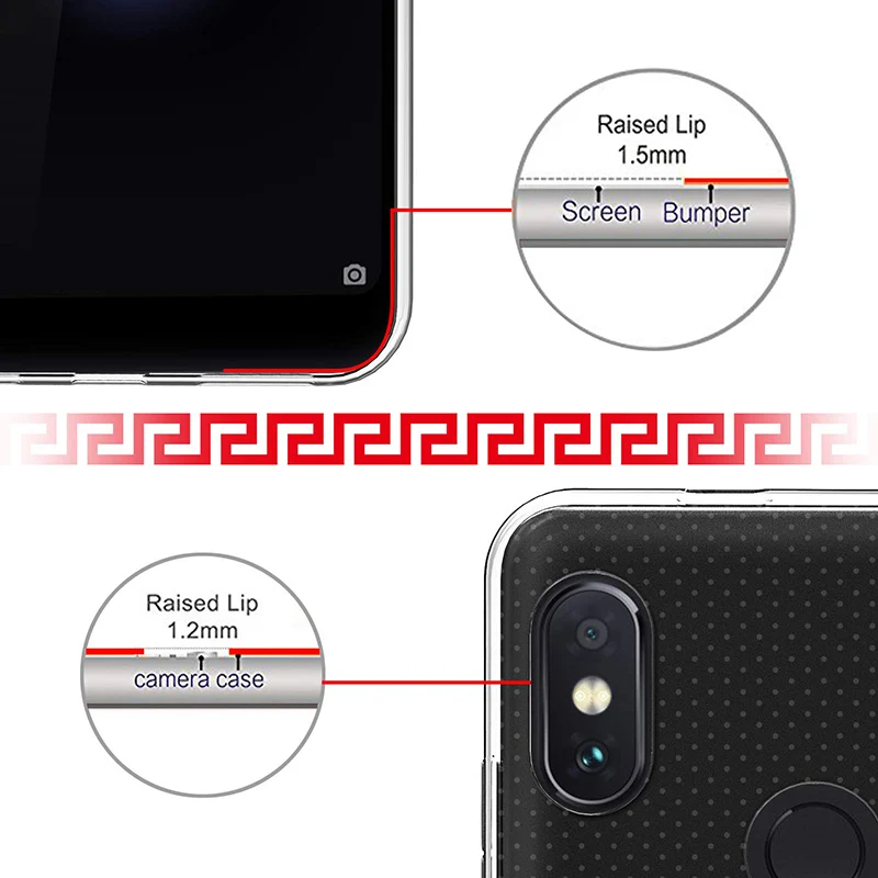 Transparent Silicon Back Cover Case for Xiaomi Redmi Note 5/5 Pro Prime 360 Soft TPU Phone Housing Note5 5Pro Note5Pro Clear Gel