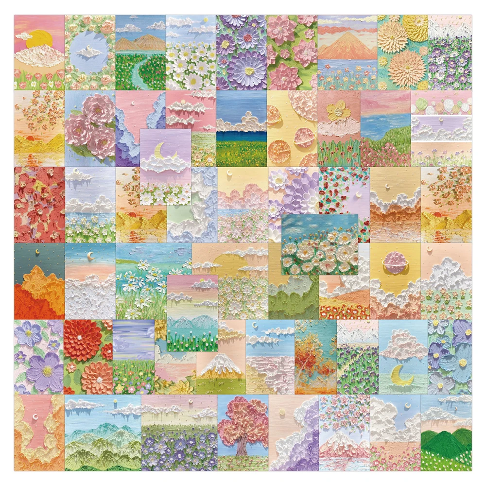 

10/30/55PCS Aesthetic Art Landscape Painting Stickers DIY Phone Snowboard Laptop Luggage Fridge Guitar Graffiti Cool Sticker