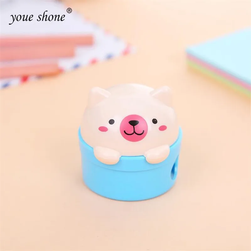 

1pcs Cute Student Prize Cartoon Kitty Pencil Sharpener Bear Pencil Sharpener Cute Pencil Planer Wholesale and Retail