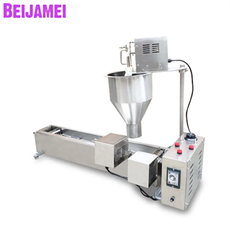 BEIJAMEI Commercial Donut Making Machine Donut Forming Machine Automatic Donut Fryer 110V 220V