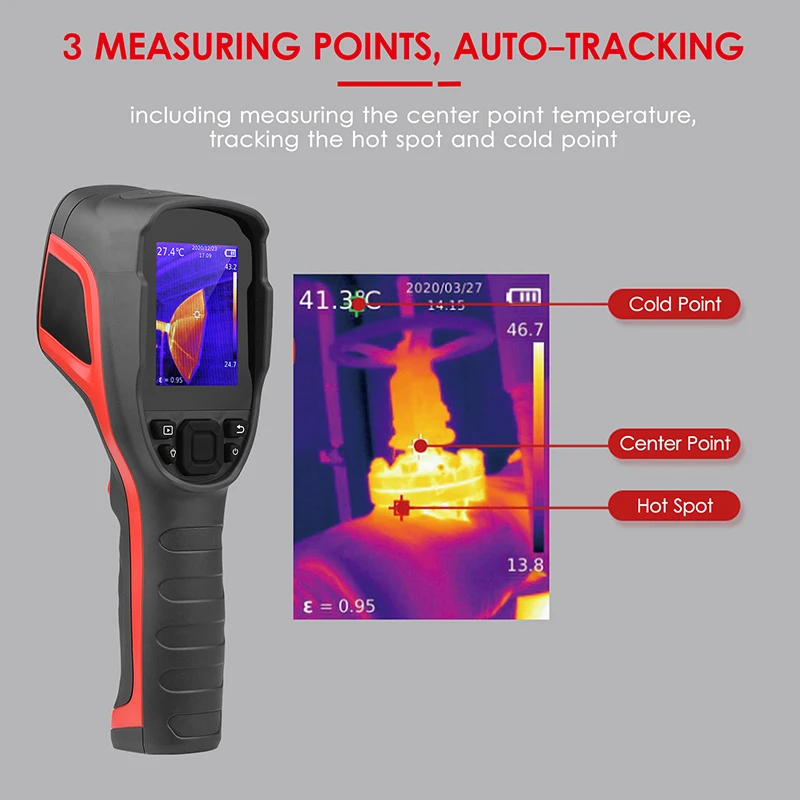 Infiray C200 Industrial Thermal Imaging Camera PC Analysis 256*192 Pixel House Heat Detection Infrared Thermal Imager Тепловизор