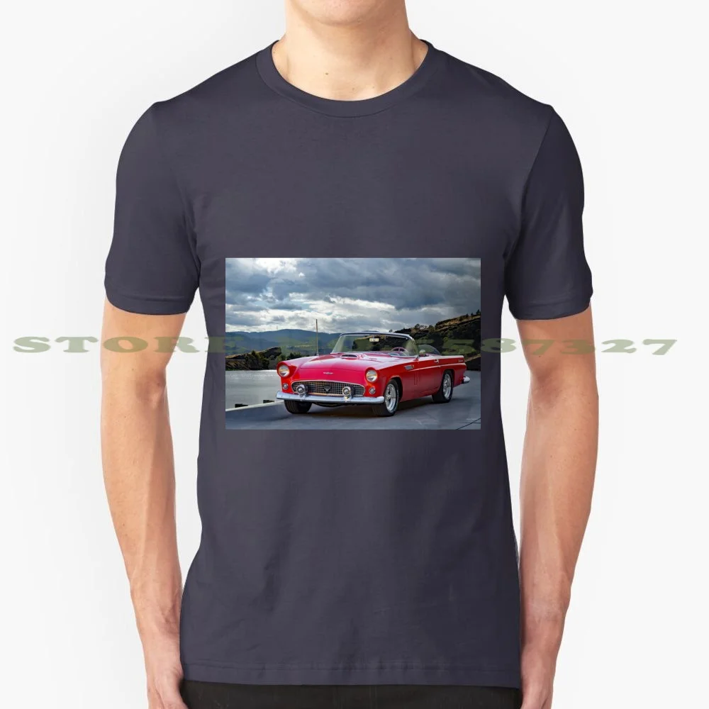 1956 Convertible 100% Pure Cotton T-Shirt Automobile Automotive Car Transportation Vehicle Travel Vintage Family Passenger