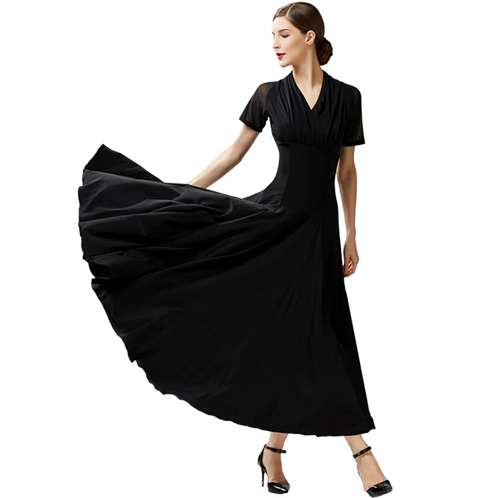 

2021 New Smooth Dance Dresses Practice Competition Modern Women Waltz Tango Smooth Ballroom Practice Dance Costumes