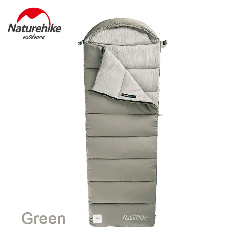 

Naturehike Envelope Sleeping Bag Cotton Ultralight 2-Person Spliced Sleeping Bag With Hood Outdoor Camping Waterproof Portable