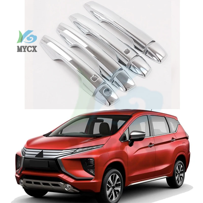 

Для Mitsubishi xpander 2019 2020 2021 хромированный АБС-пластик, 8 шт., накладка на дверную ручку с/БЕЗ УМНОГО ОТВЕРСТИ