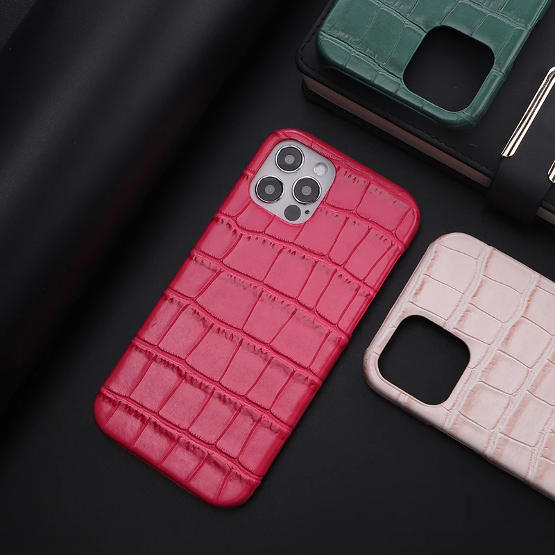 クロコダイルテクスチャーレザーフォンカバー,耐衝撃性バックケース,iPhone 15, 14,14pro max,14plus,13pro max,13, 12, 11用デラックスケース