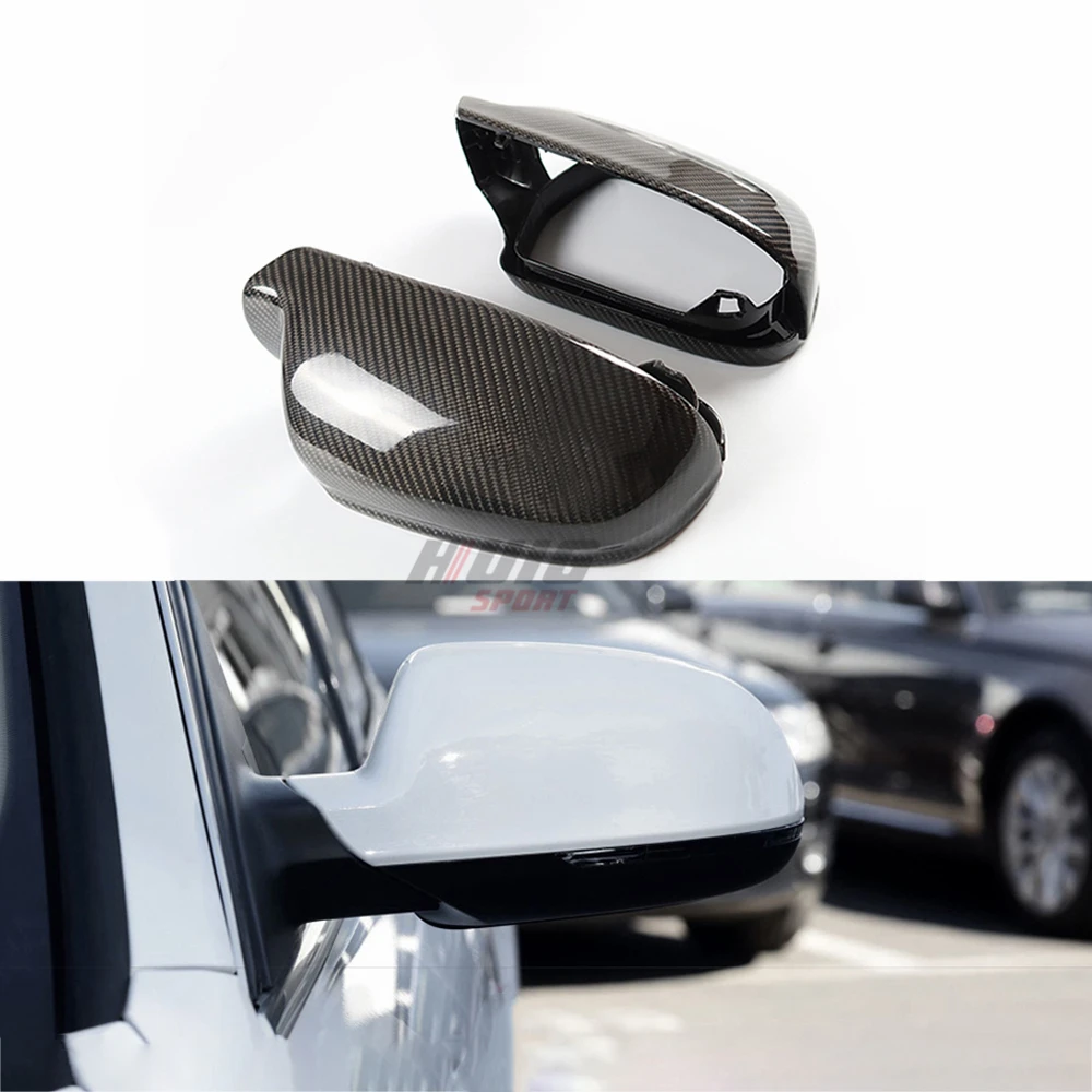 Replacement Style Real Carbon Fiber Car Wing Mirror Covers Rear view Mirror For Audi A3 S3 8P A4 S4 B8 8K B8.5 A5 S5 RS5 B8