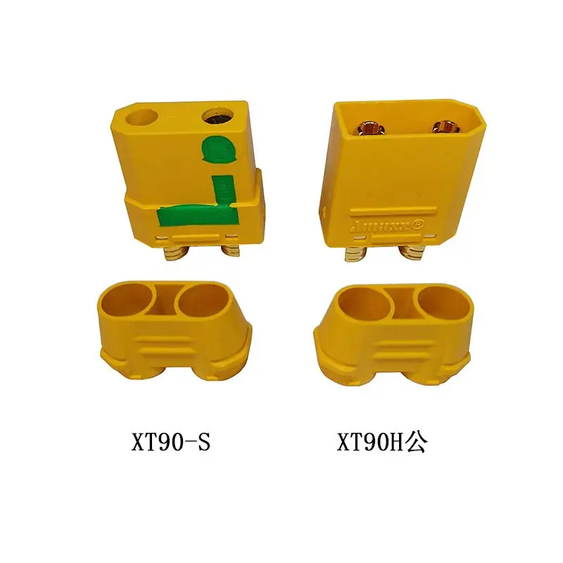 10PCS   AMASS XT90H  XT90S Plug with protective insulating end cap connectors male female XT90 for RC hobby model lipo battery