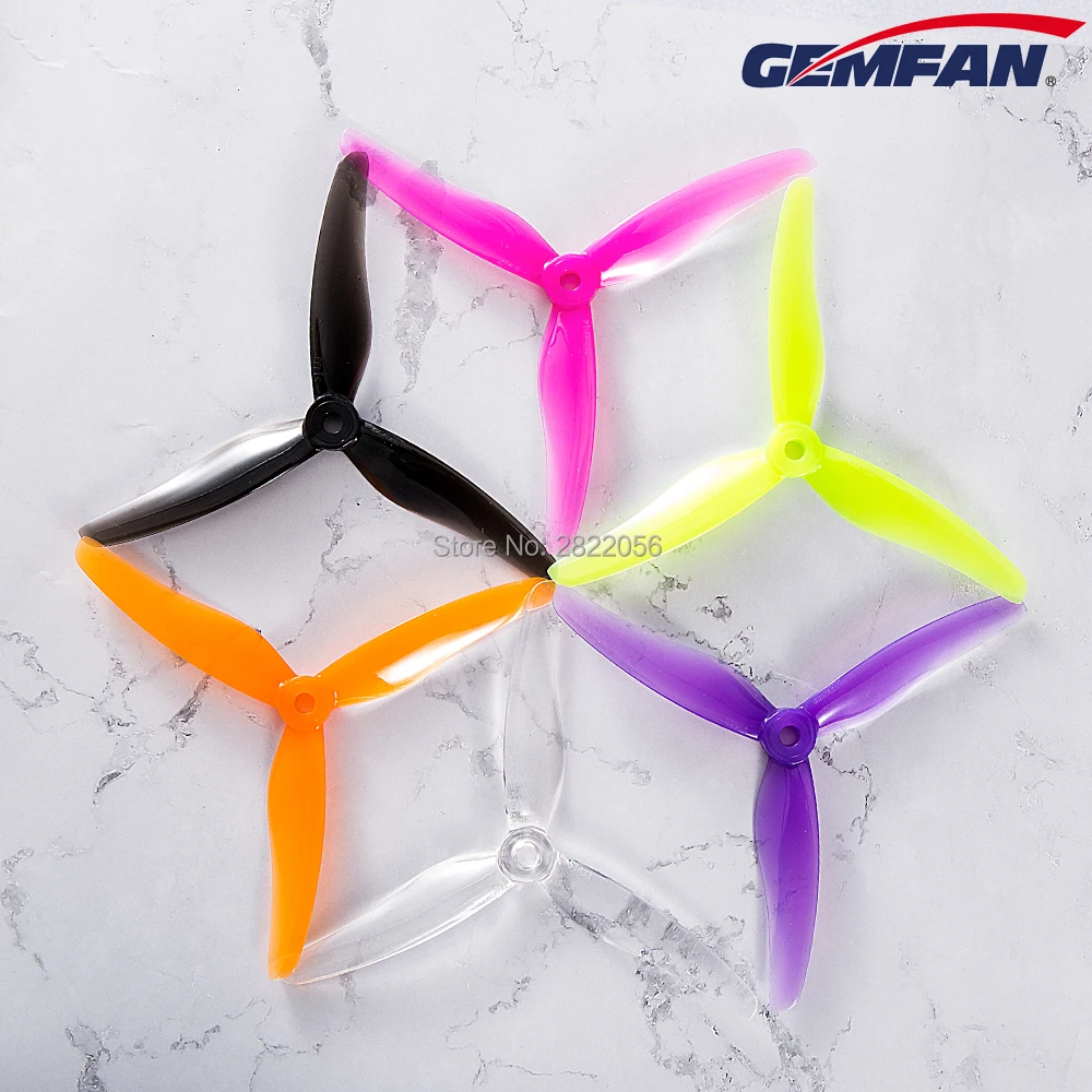 Gemfan-hélice de 3 aspas para Dron de carreras, propulsor de motor sin escobillas, 3 aspas/tres aspas, CW, CCW, FPV, 51433, 5 pulgadas, 4 piezas/2 pares