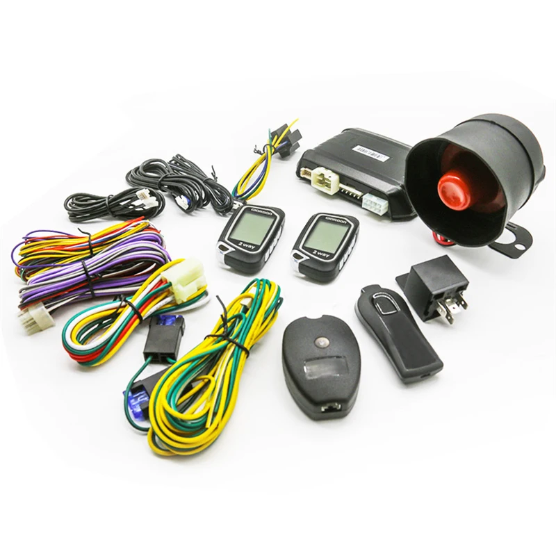 Intelligent System Car Alarm With Autostart Ignition Central Lock Smart Start Stop Engine Keyless Entry Connected Phone Two Way