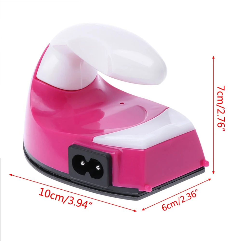 Mini Electric Iron Portable DIY Craft Clothing Sewing Cover Electric Iron Hotfix Applicator For Patches Garment Stones