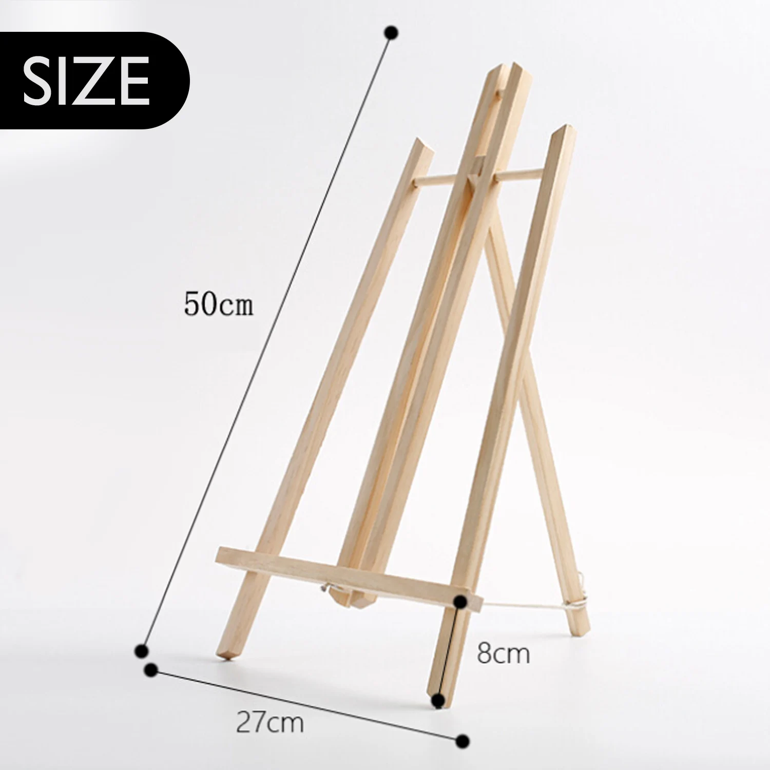 Portable Wooden Easel Display Shelf Holder Stand for Artist Painting Easel Sketching DIY Arts Photo Cards Exhibition Display