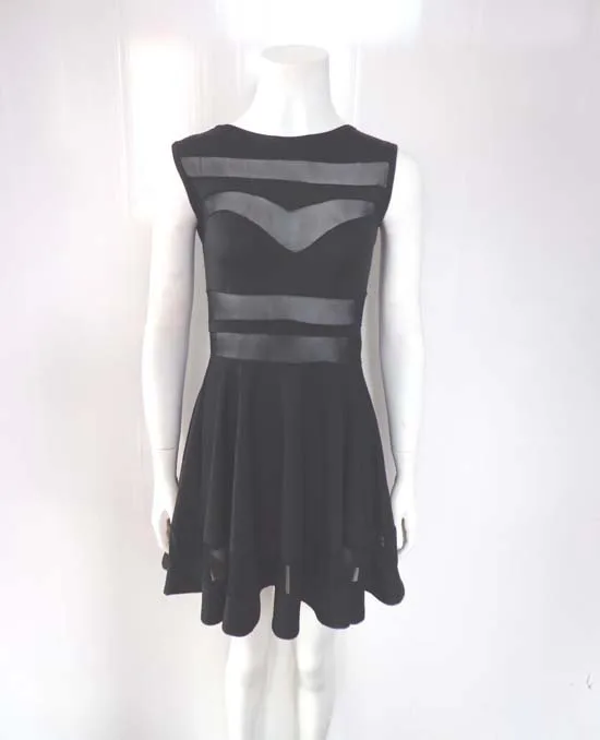 Minivestido para mujer, vestido negro ajustado, informal, elegante