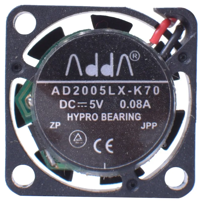 

ADDA AD2005LX-K70 DC 5V 0.08A 20x20X6mm 2-Wire Server Cooling Fan