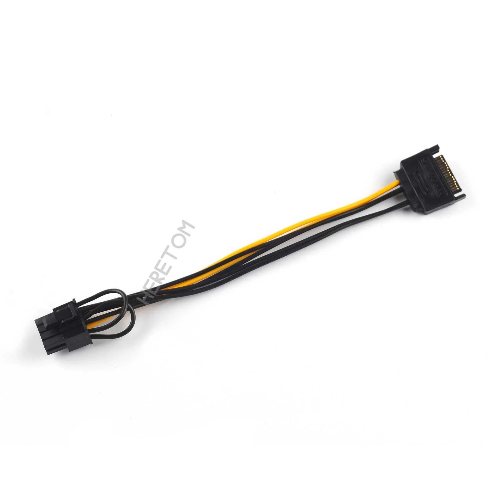 SATA NEW 15 pin Male to 8 pin ( 6+2 ) PCI-Express PCIe Video Graphic Card GPU Power Adapter Cable 20cm