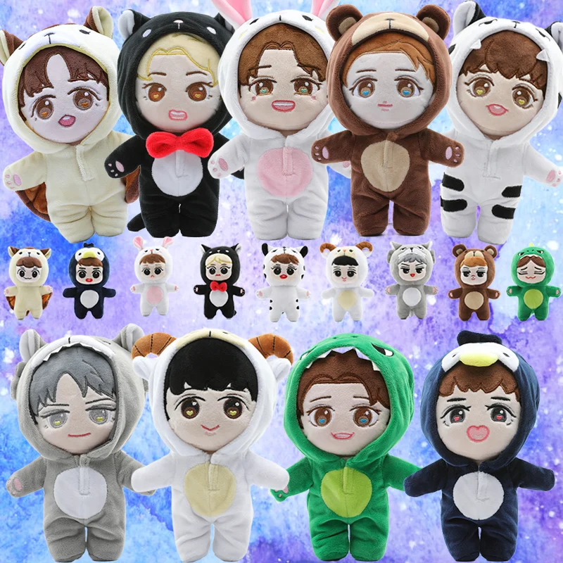 EXO Plush Doll  Pop baekhyun Fans Stuffed Toys BAEKHYUN CHEN KAI LAY SEHUN D.O. CHANYEOL SUHO XIUMIN Korean Gifts